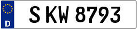 Trailer License Plate